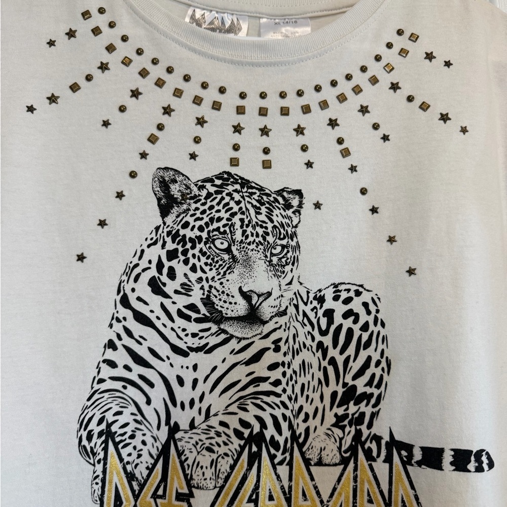 Def Leppard Kids Graphic Tee - Cream - Picture 4 of 5